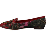 Dolce & Gabbana Multicolor Jacquard Sacred Heart Patch Slip On Shoes LA10070 - 35.5