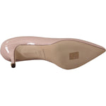 Dolce & Gabbana Pink Patent Leather Kitten Heels Pumps Shoes LA9915 - 37