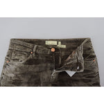 Acht Gray Washed Cotton Corduroy Slim Fit Men Jeans PAN74128 - 48