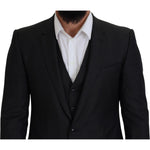 Dolce & Gabbana Gray MARTINI 3 Piece Slim Fit Suit KOS2101- 48