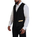 Dolce & Gabbana Black Gold Fantasy Tuxedo Slim Fit Suit KOS2110- 46
