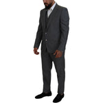 Dolce & Gabbana Gray MARTINI 3 Piece Slim Fit Suit KOS2164- 52