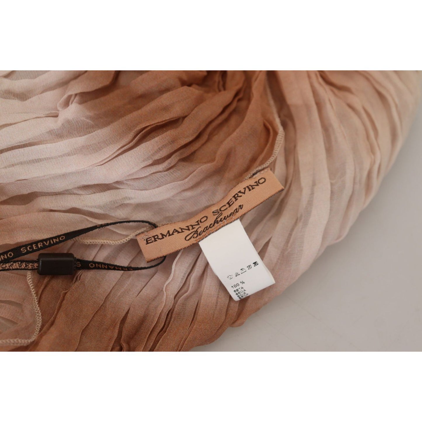Ermanno Scervino Multicolor Silk Wrap Shawl Foulard Scarf MS6878