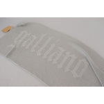John Galliano Gray Logo Knitted Neck Wrap Shawl Foulard Scarf MS6861