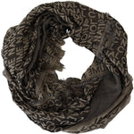 Costume National Gray Logo Knit Neck Wrap Shawl Scarf MS6868