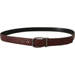 Dolce & Gabbana Brown Perforated Leather Metal Buckle Belt BEL8480- 95