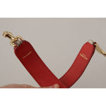 Dolce & Gabbana Beige Exotic Leather Studded Shoulder Strap BEL8738