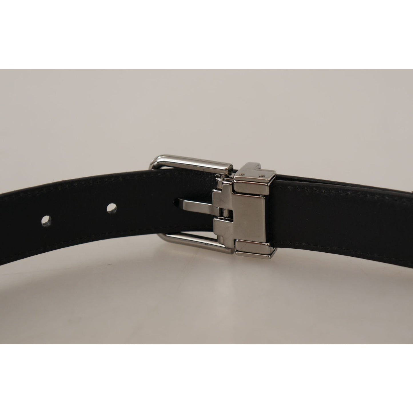Dolce & Gabbana Red Exotic Leather Metal Logo Buckle Belt BEL8403 - 75