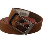 Dolce & Gabbana Brown Logo Engraved Metal Waist Buckle Belt WMB151 - 90