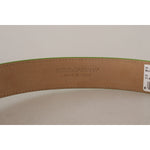 Dolce & Gabbana Green Leather Devotion Heart Micro Bag Headphones Belt WMB182 - 70