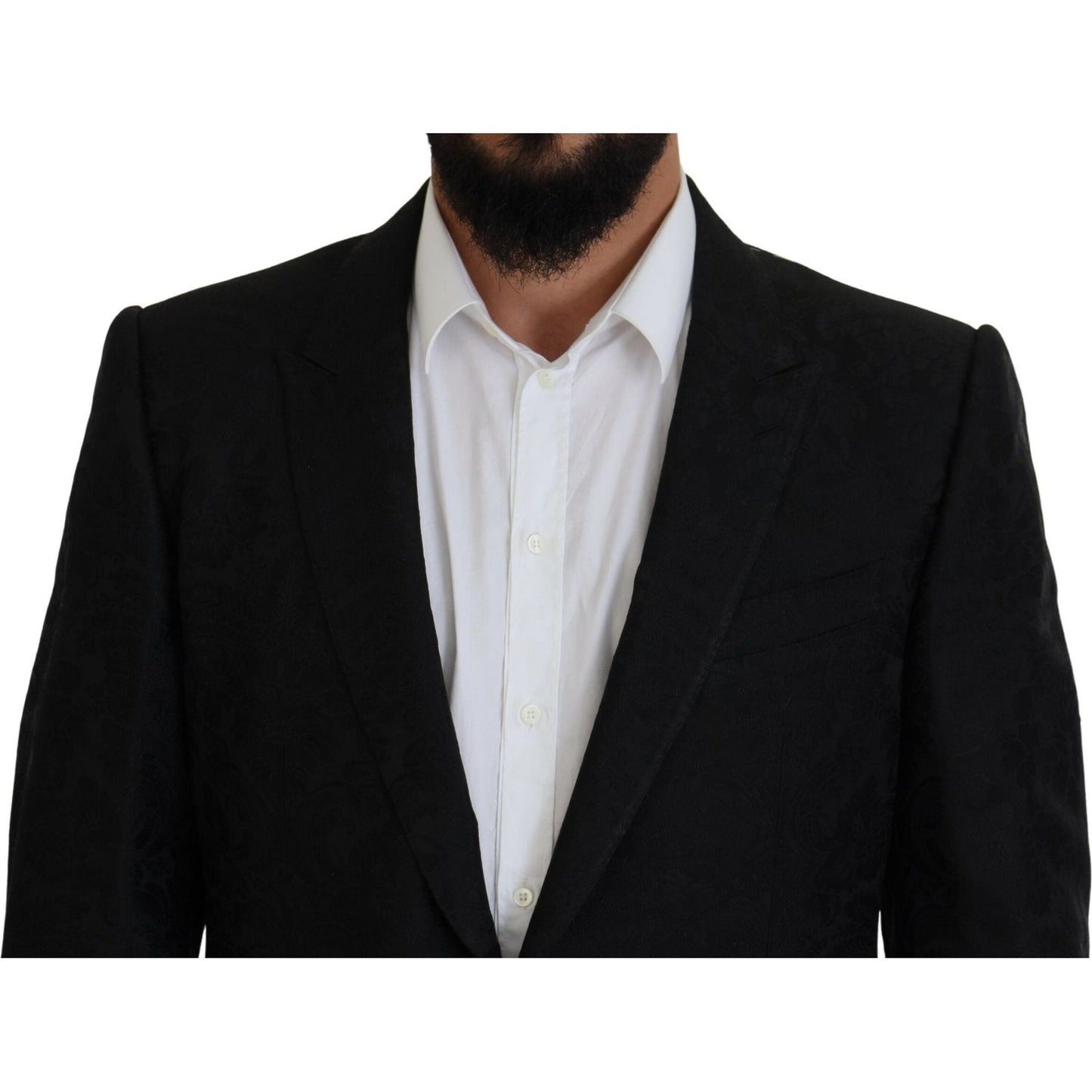 Dolce & Gabbana Black Single Breasted 2 Piece MARTINI Suit KOS2134 - 56