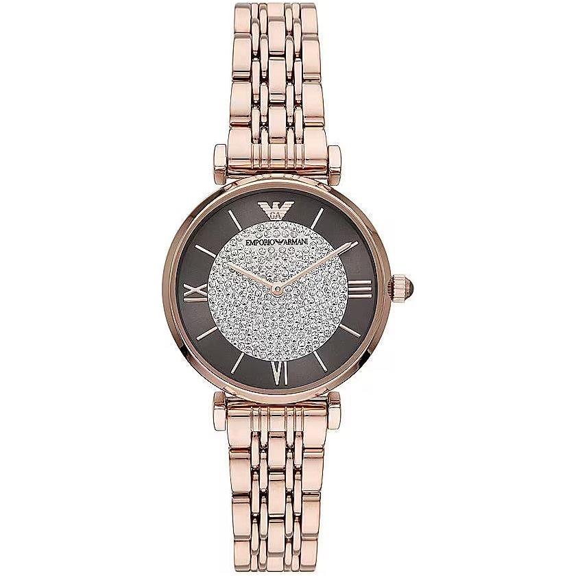 Emporio Armani Elegant Rose Gold-Tone Ladies Watch 723763298919