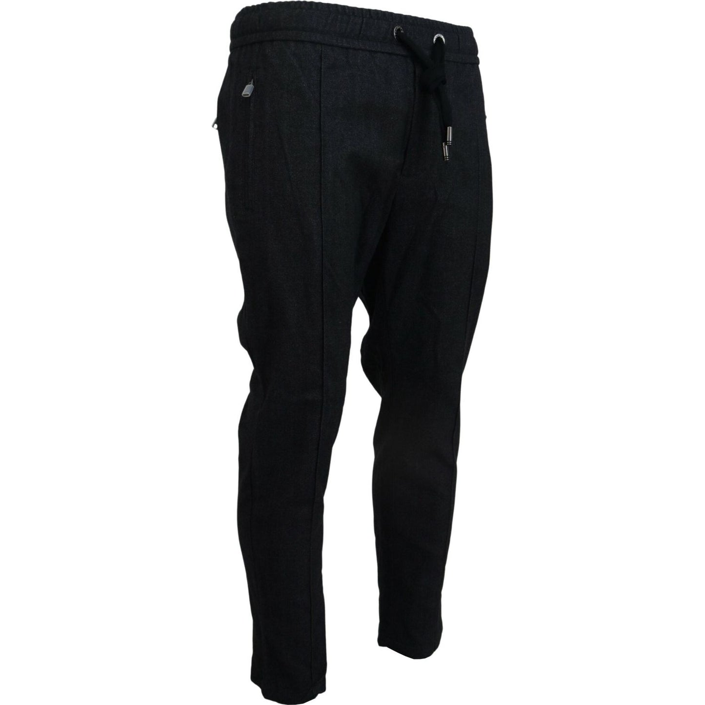 Dolce & Gabbana Grey Cotton Tapered Cotton Pants PAN74536- 46
