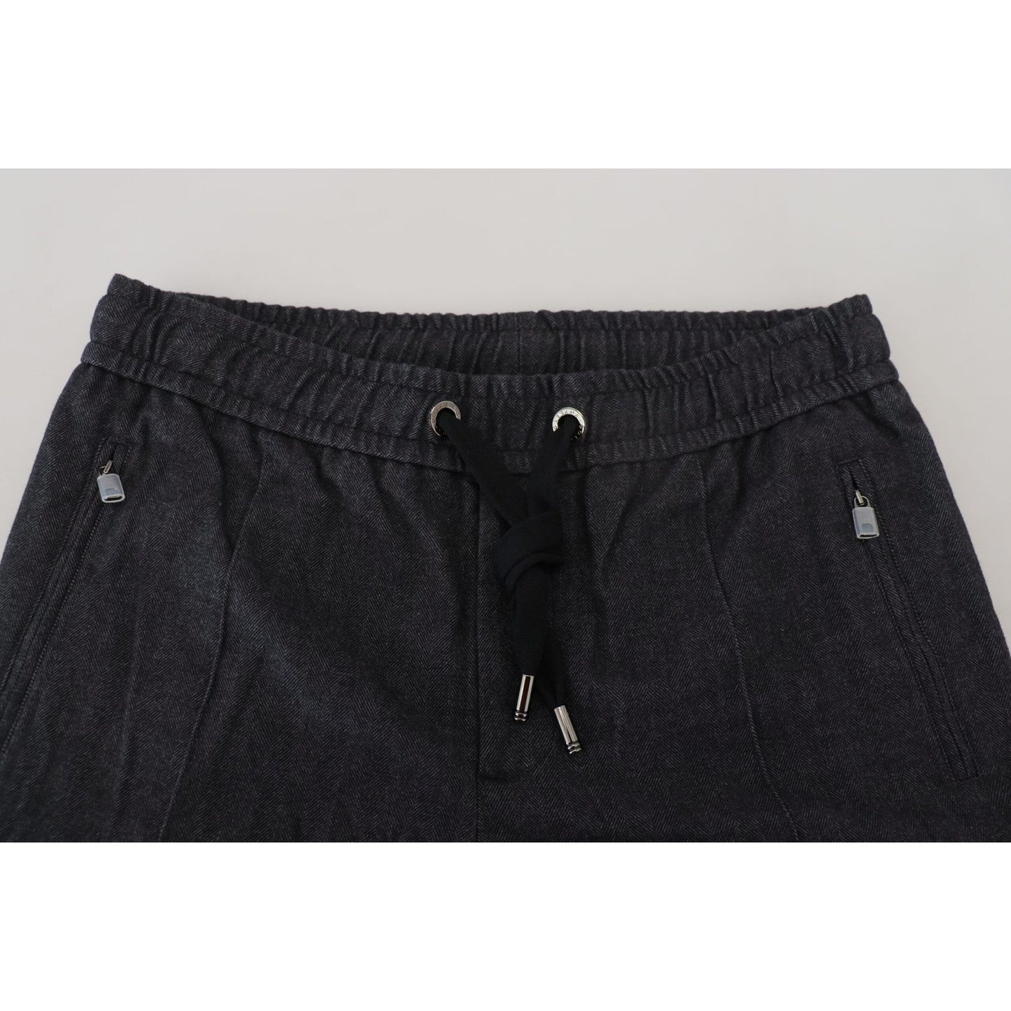 Dolce & Gabbana Grey Cotton Tapered Cotton Pants PAN74536- 46