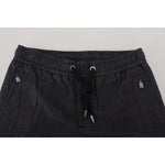 Dolce & Gabbana Grey Cotton Tapered Cotton Pants PAN74536- 46