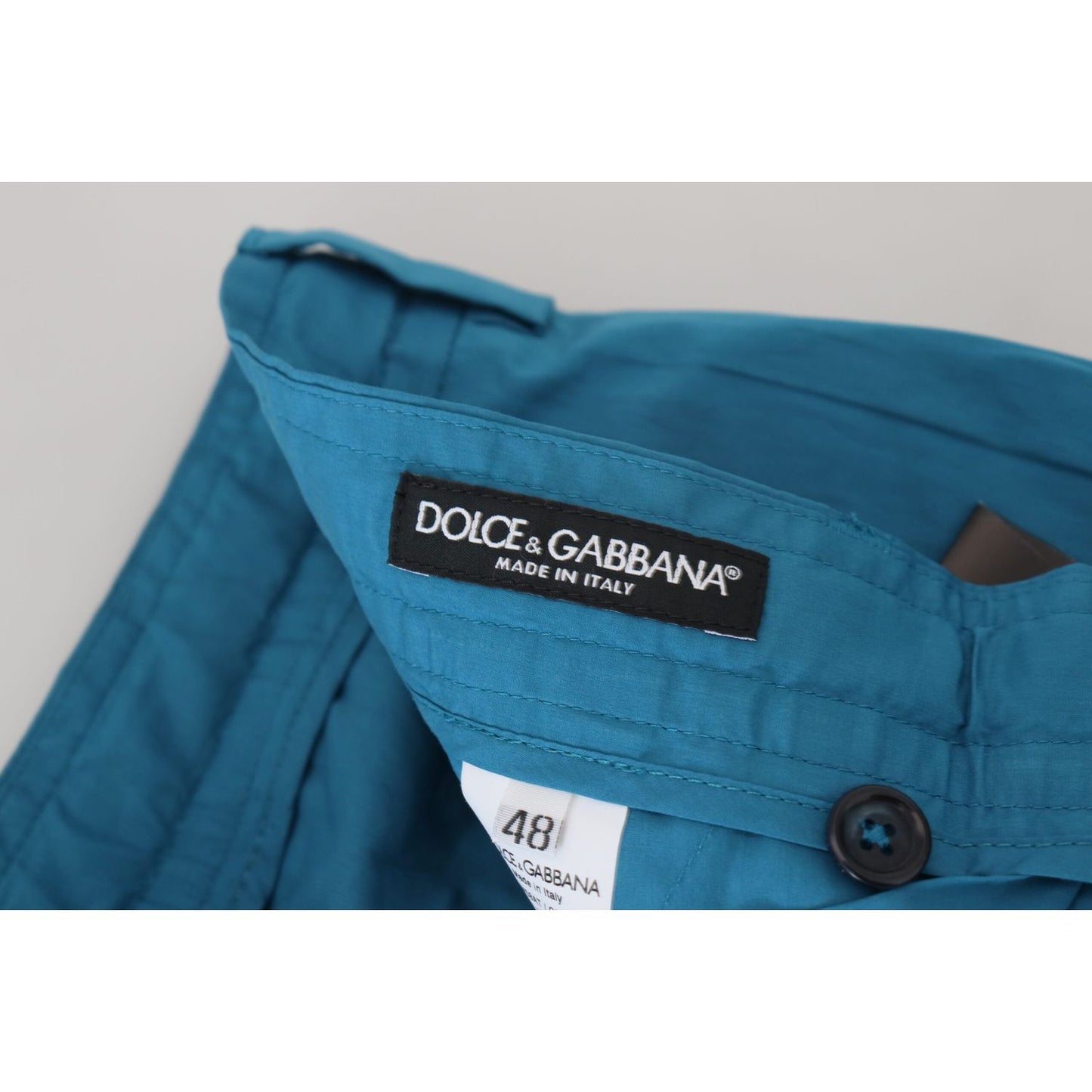 Dolce & Gabbana Blue Cotton Chinos Trousers Pants PAN74540- 44