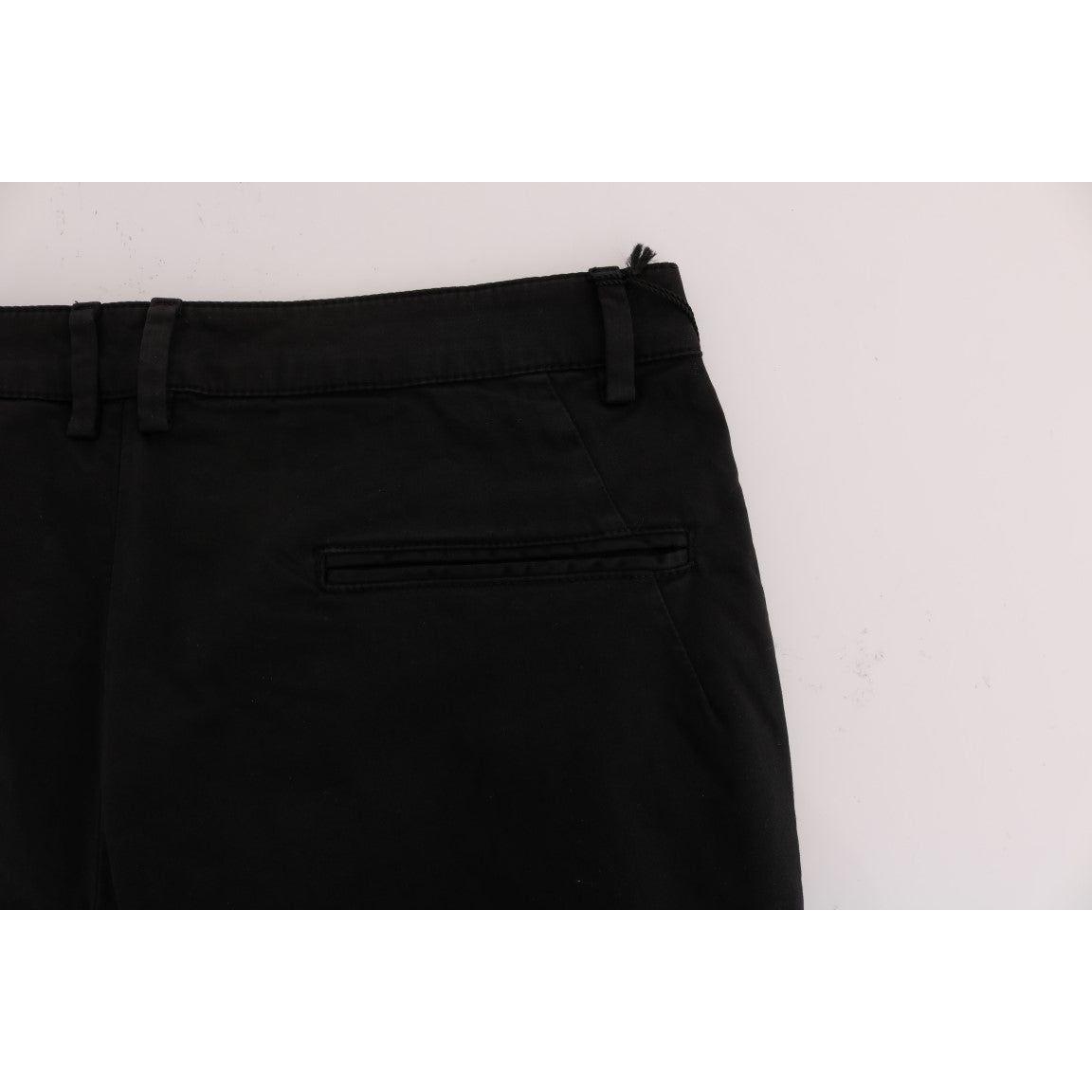 Costume National Black Slim Fit Cotton Stretch Pants SIG60460-5