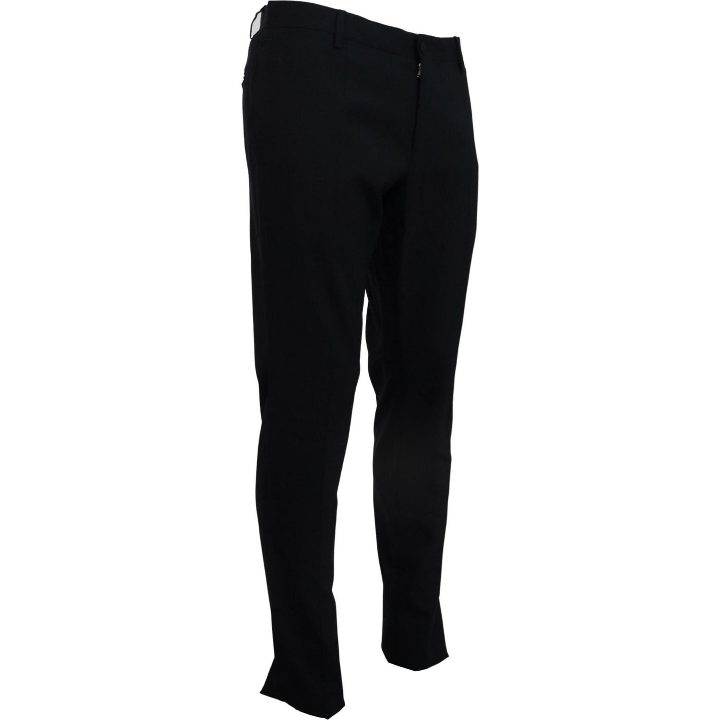 Dolce & Gabbana Blue Wool Stretch Dress Formal Slim Fit Pant PAN74568-54
