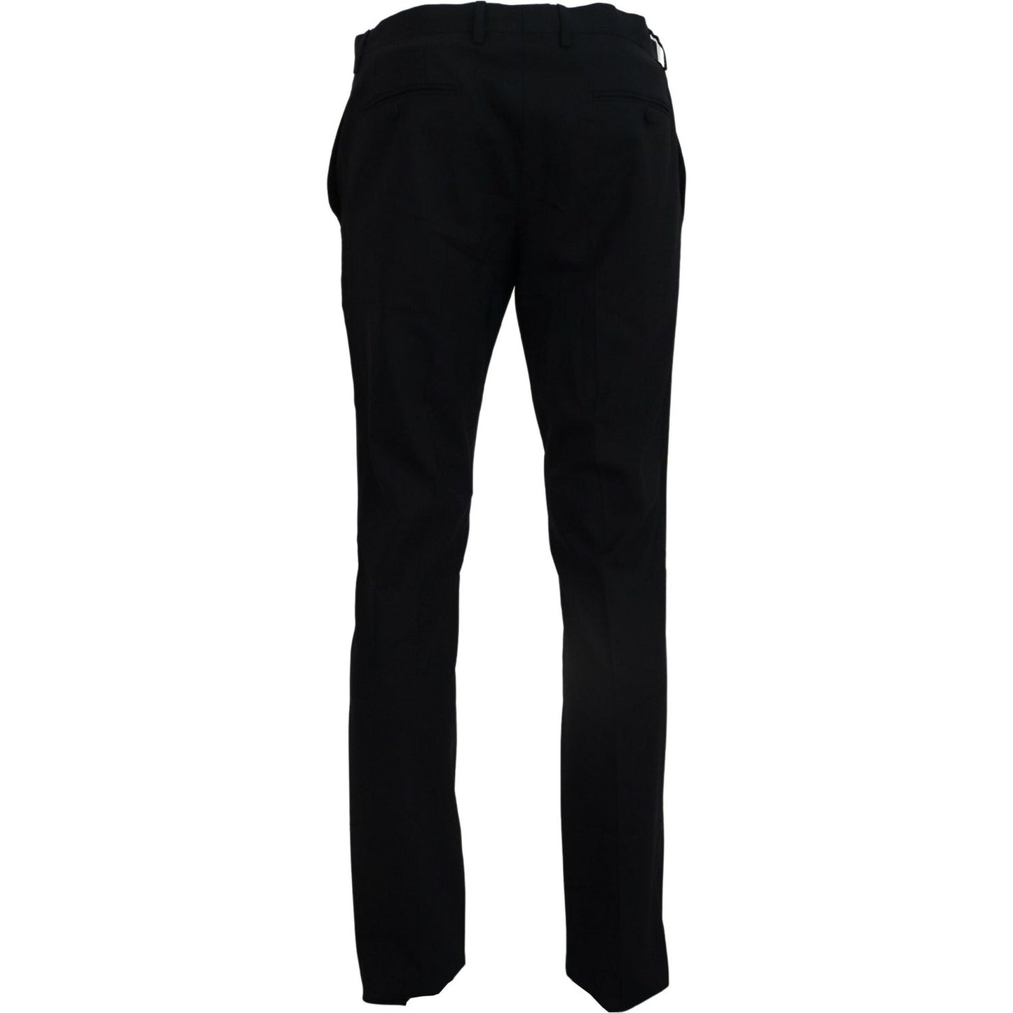 Dolce & Gabbana Blue Wool Stretch Dress Formal Slim Fit Pant PAN74568-54