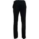 Dolce & Gabbana Blue Wool Stretch Dress Formal Slim Fit Pant PAN74568-54