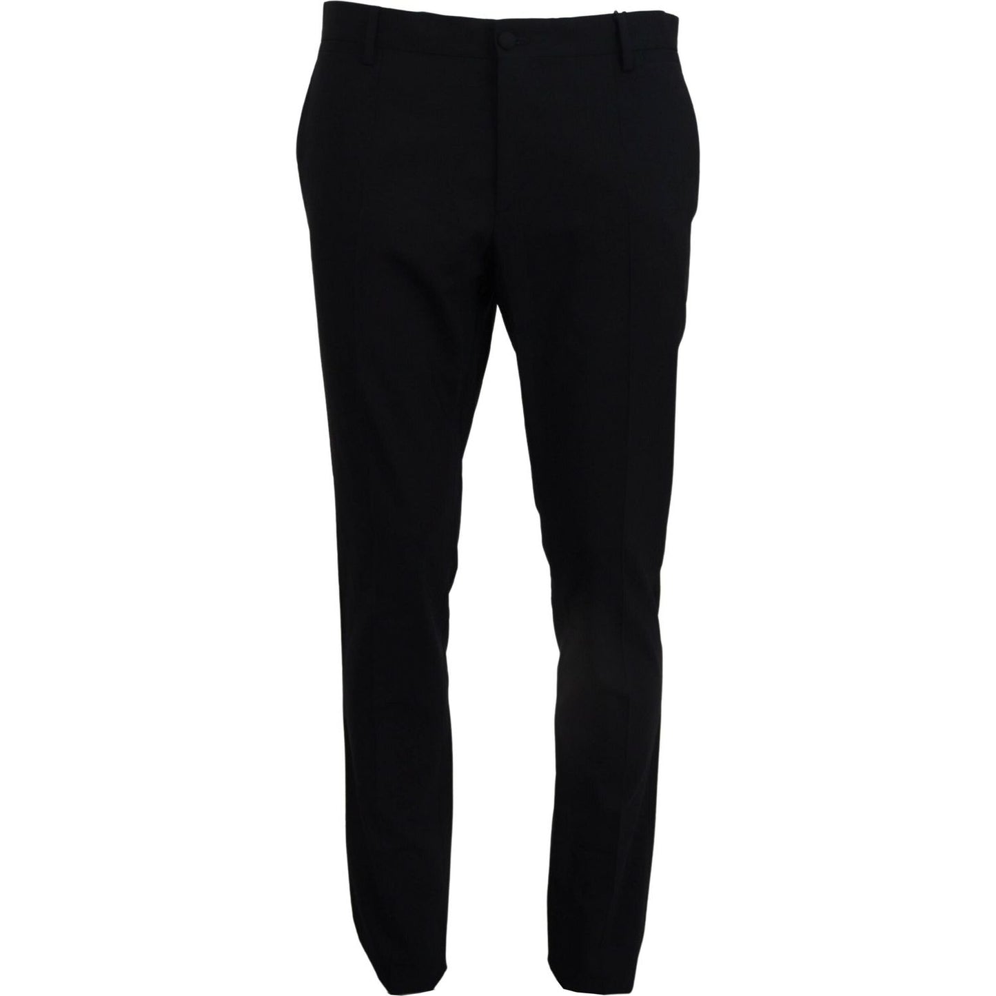 Dolce & Gabbana Blue Wool Stretch Dress Formal Slim Fit Pant PAN74568-54