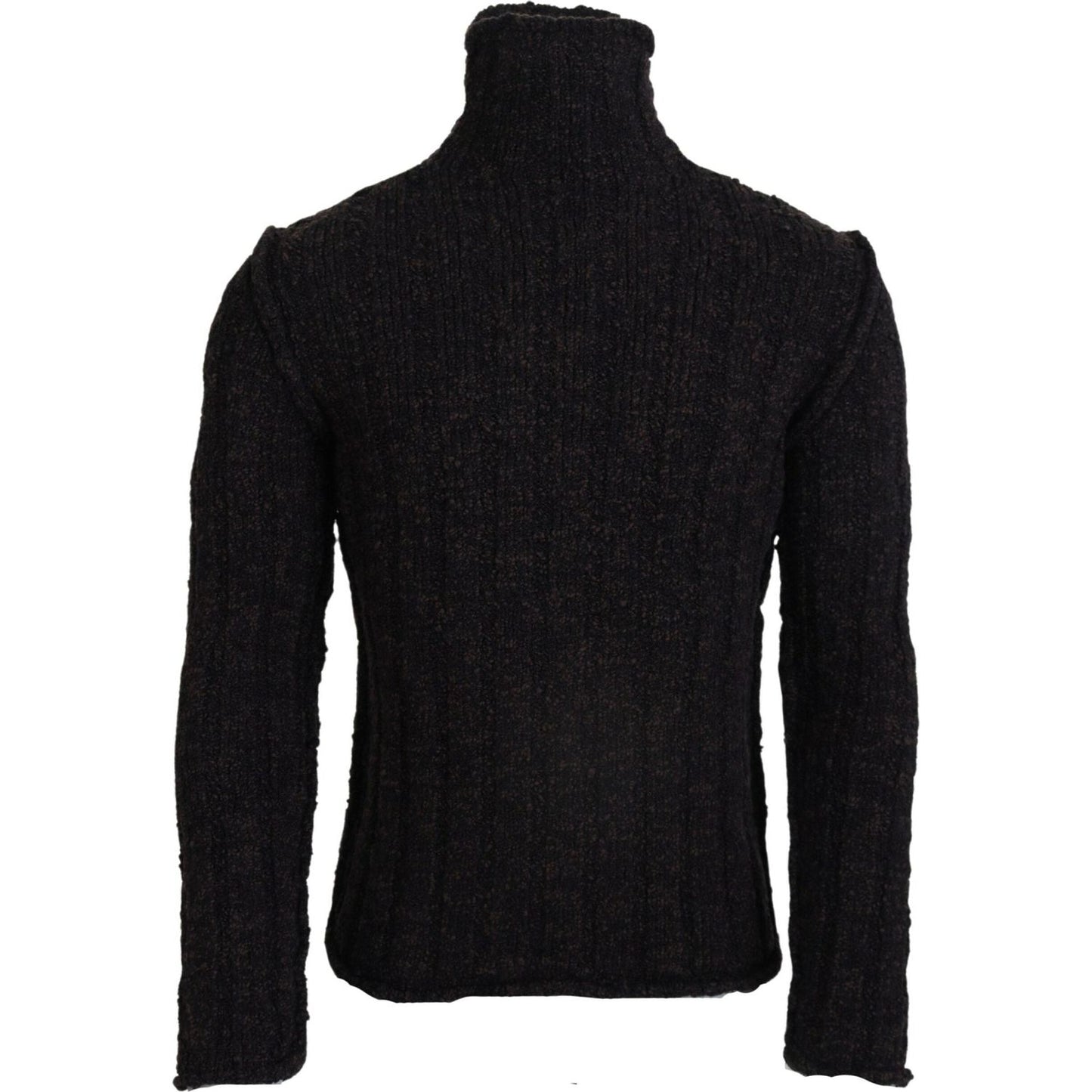Dolce & Gabbana Brown Wool Knit Turtleneck Pullover Sweater TSH83749- 44