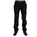 GF Ferre Blue Cotton Stretch Chinos Pants SIG60464-4