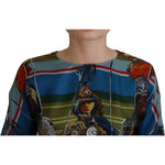 Dolce & Gabbana Multicolor Sicily Silk A-line Long Gown Dress DR28908-40