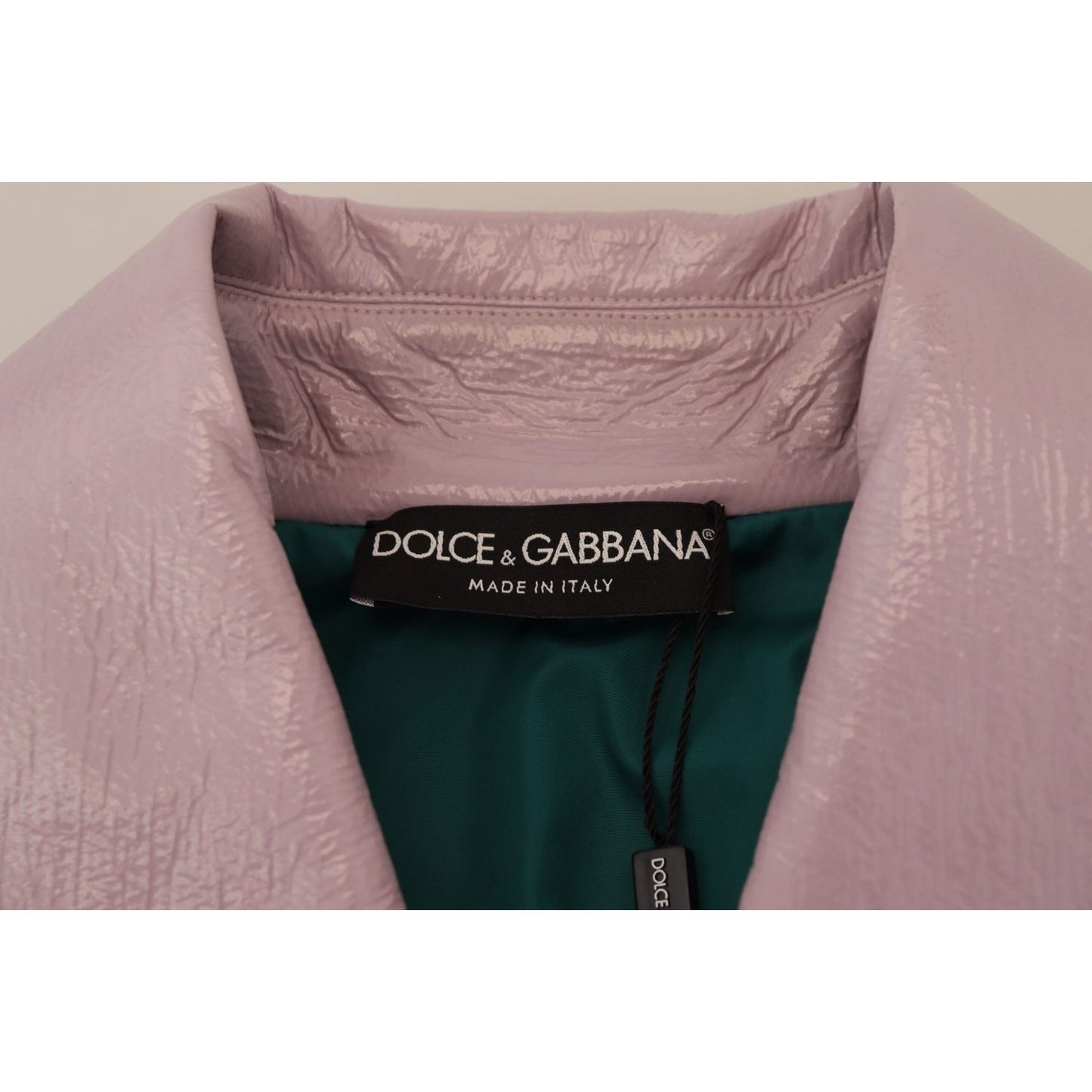 Dolce & Gabbana Purple Cotton Button Down Cropped Jacket JKT3577- 40