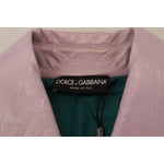 Dolce & Gabbana Purple Cotton Button Down Cropped Jacket JKT3577- 40
