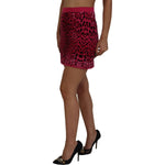 Dolce & Gabbana Pink Leopard High Waist A-line Mini Skirt SKI1901 - 40