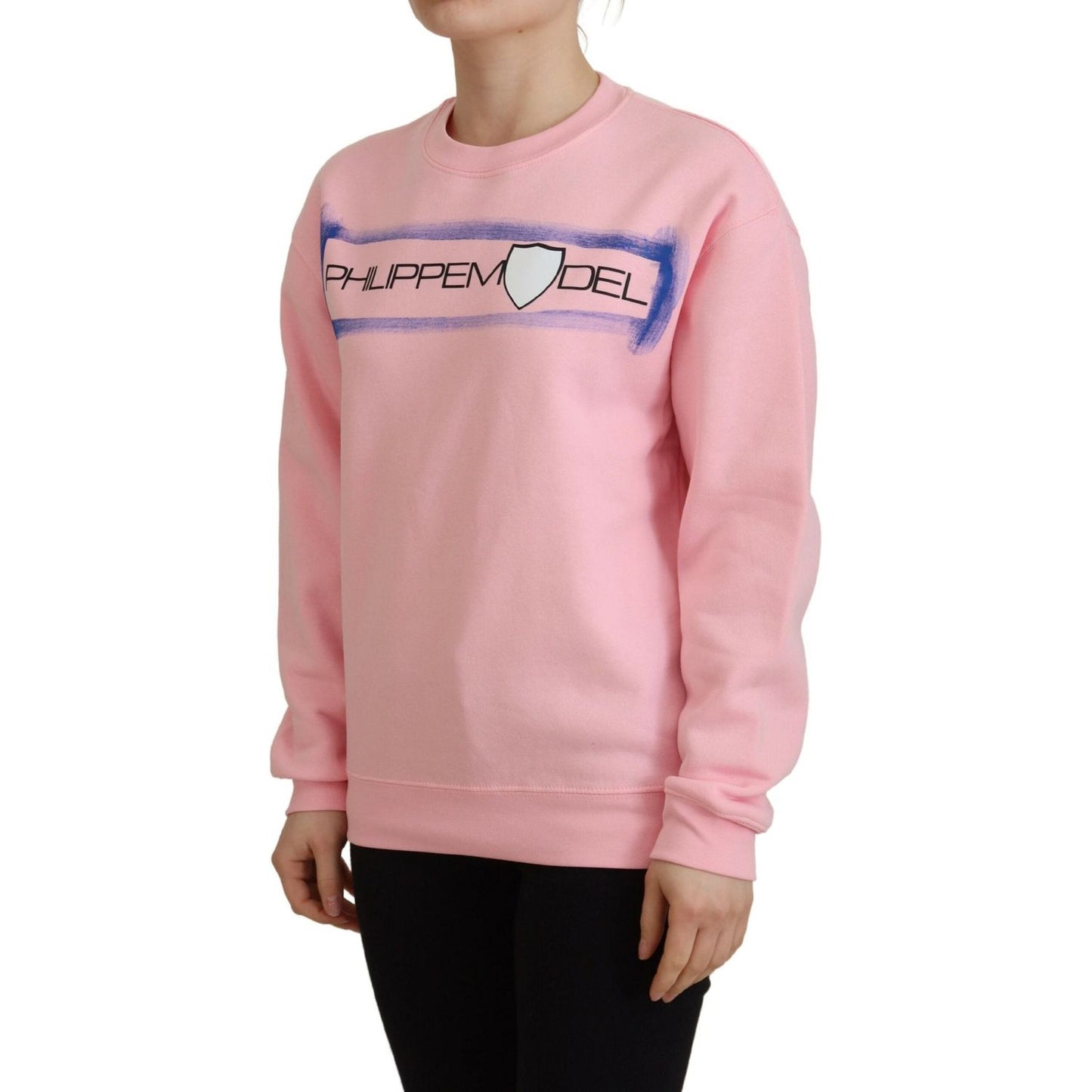 Philippe Model Pink Printed Long Sleeves Pullover Sweater TSH83283 - 38