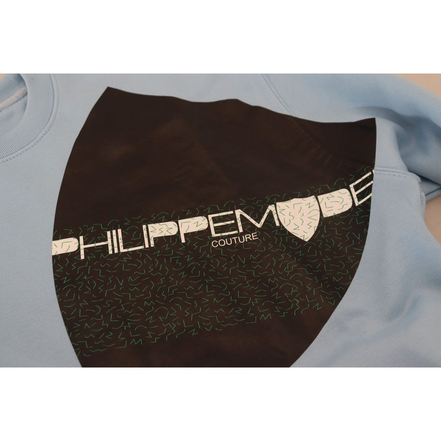 Philippe Model Light Blue Logo Printed Long Sleeves Sweater TSH83288-46