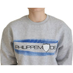 Philippe Model Gray Printed Long Sleeves Pullover Sweater TSH83291-40