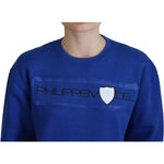 Philippe Model Blue Printed Long Sleeves Pullover Sweater TSH83292-38