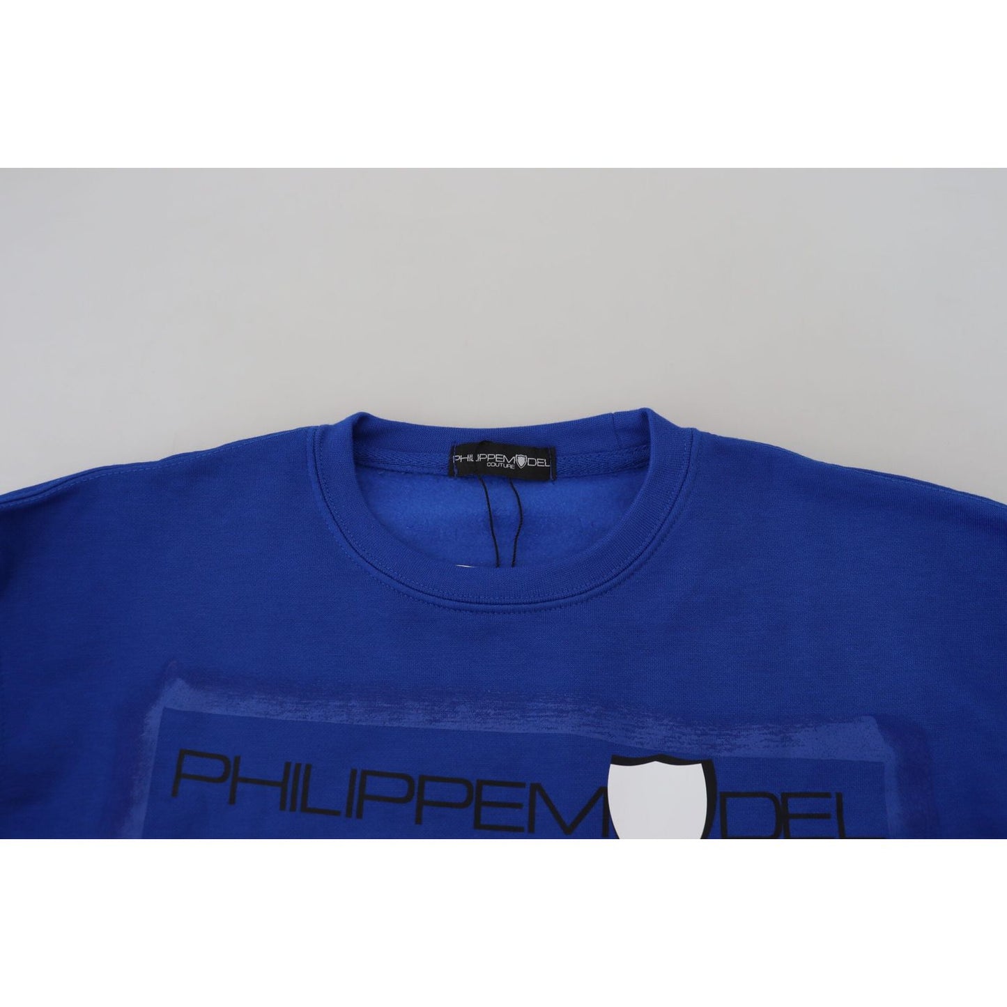 Philippe Model Blue Printed Long Sleeves Pullover Sweater TSH83292-38