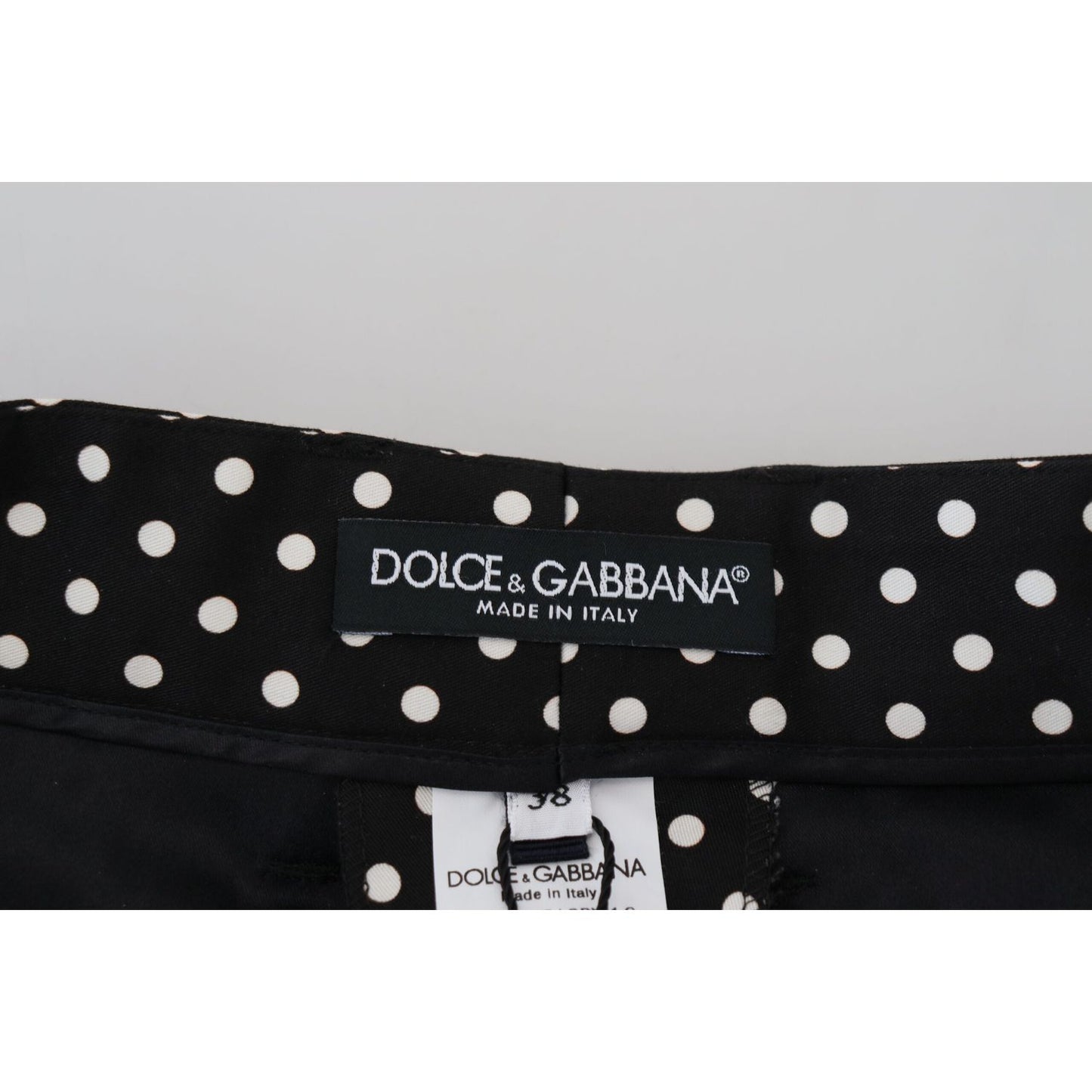 Dolce & Gabbana Multicolor Polka Dots High Waist Pants PAN74592- 38