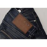 Acht Chic Blue Washed Skinny Low Waist Jeans Acht Dark Slate Gray