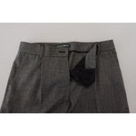 Dolce & Gabbana Gray High Waist Women Wool Pants PAN74210-40