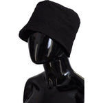 Dolce & Gabbana Black Nylon Women Bucket Cap Hat HAT9456-57