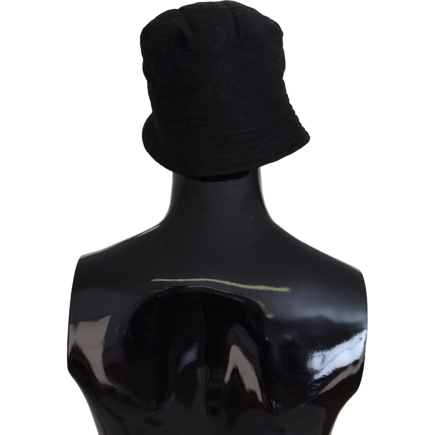 Dolce & Gabbana Black Nylon Women Bucket Cap Hat HAT9456-57