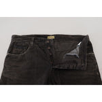 Costume National Gray Cotton Corduroy Men Casual Jeans PAN74676-48