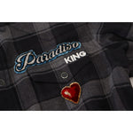 Dolce & Gabbana Black Gray Check Men Long Sleeves Shirt TSH83670-39