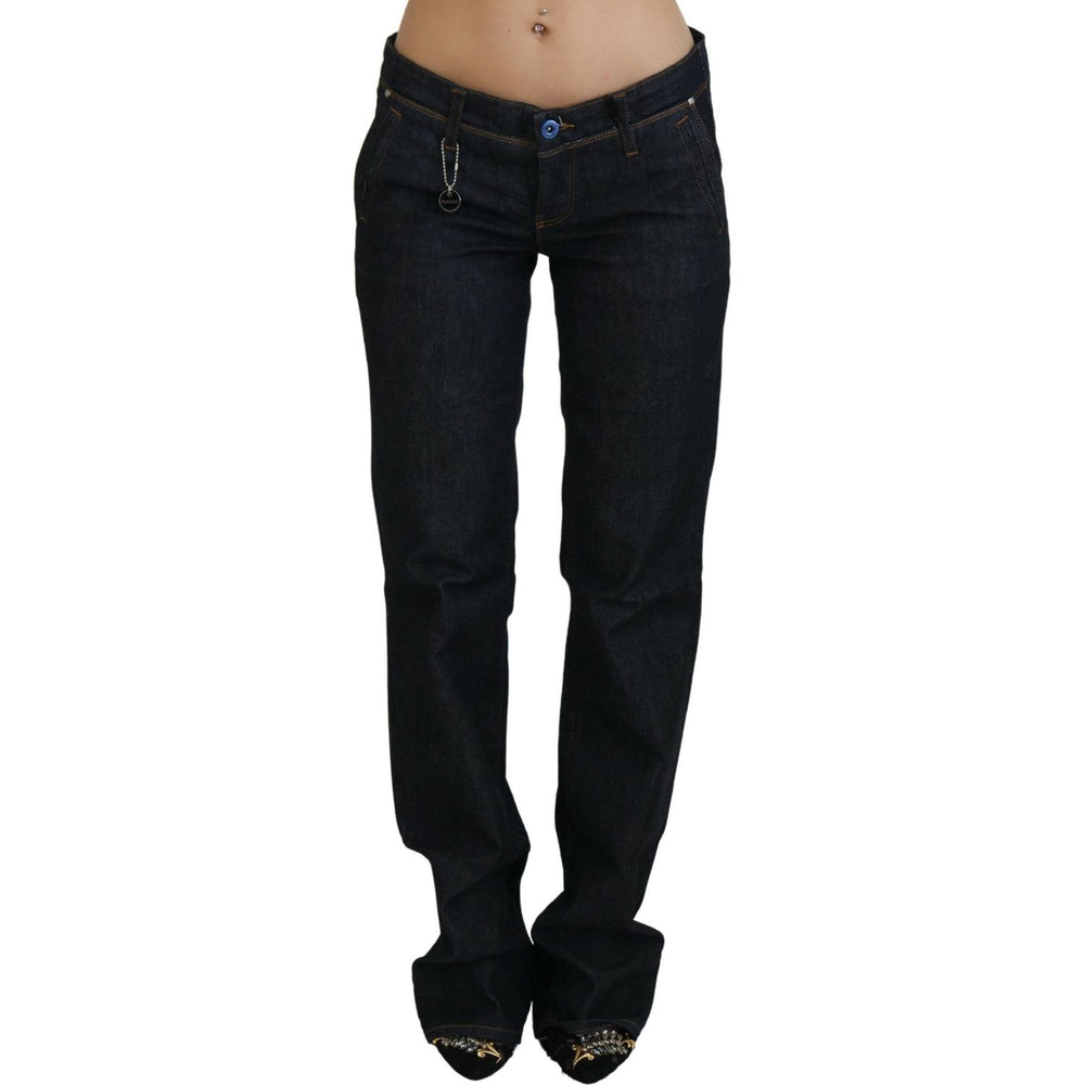 Costume National Blue Low Waist Straight Denim Pants Jeans PAN70730-26