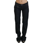 Costume National Blue Low Waist Straight Denim Pants Jeans PAN70730-26