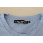Dolce & Gabbana Light Blue Happy New Year 2017 Cotton T-shirt TSH83826- 50