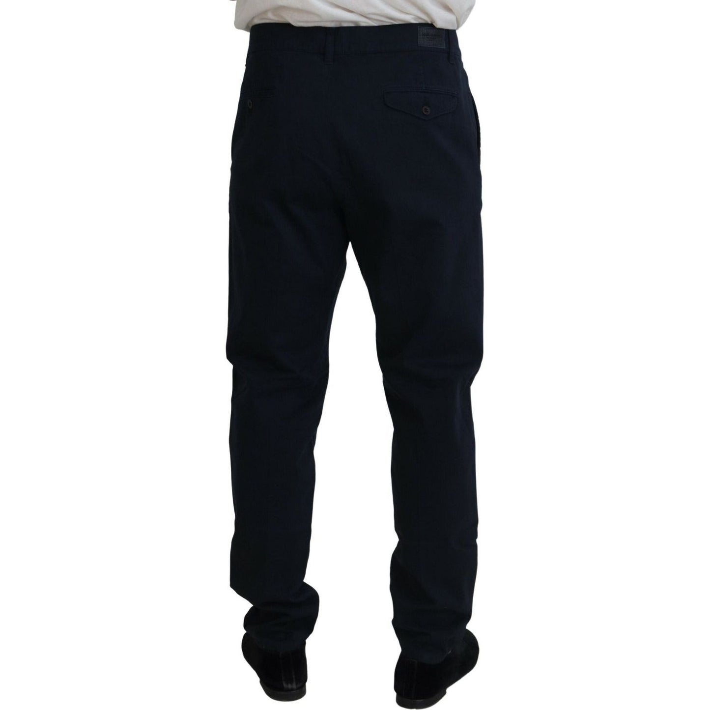 Dolce & Gabbana Blue Cotton Dress Formal Men Pants PAN74740-52