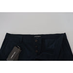 Dolce & Gabbana Blue Cotton Dress Formal Men Pants PAN74740-52
