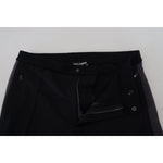 Dolce & Gabbana Black Wool Horseshoe Jogger Pants PAN74799-52