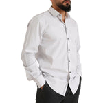 Dolce & Gabbana White MARTINI Cotton Stripe Dress Formal Shirt TSH84106-38
